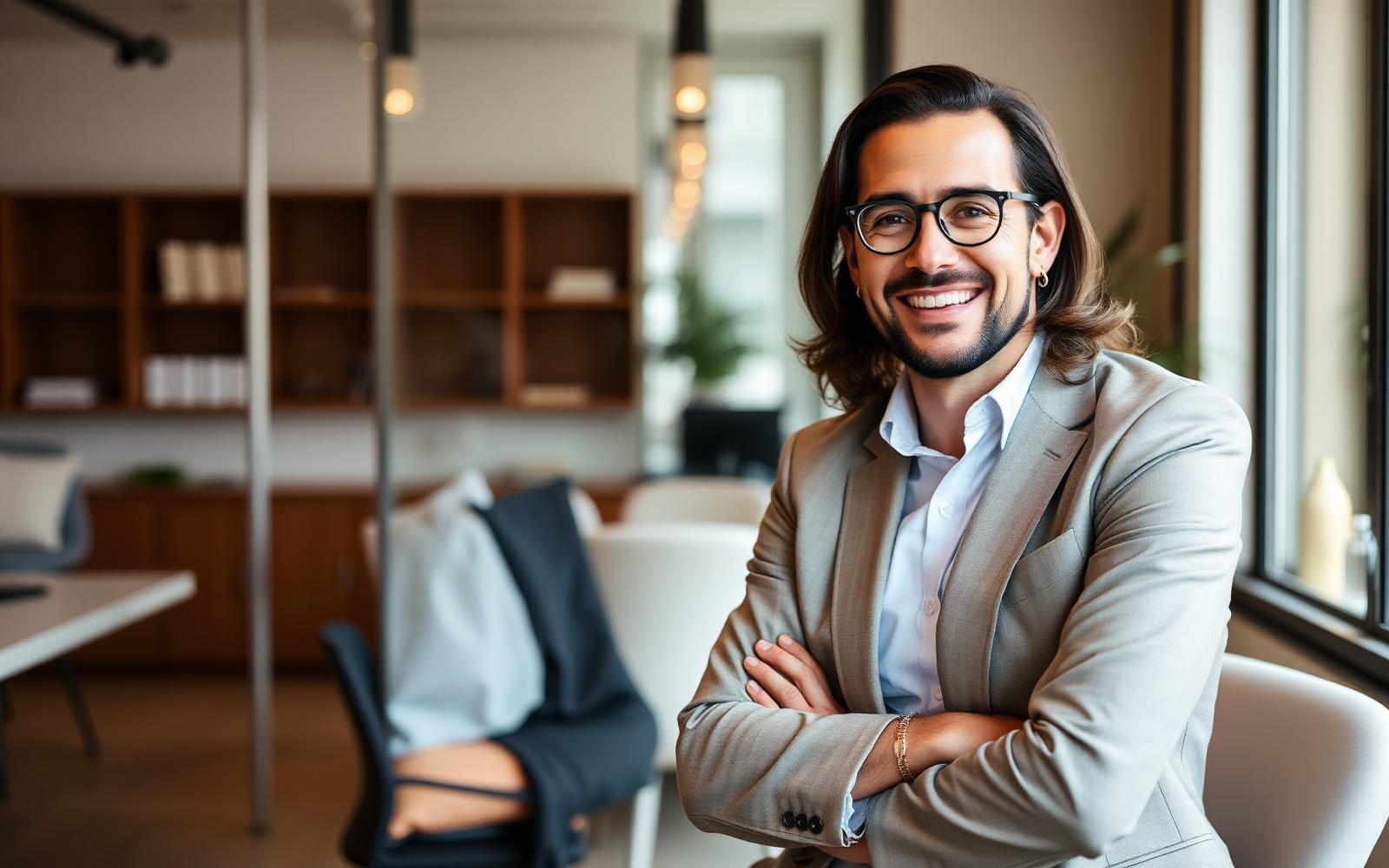 Consulente finanziario durante un colloquio